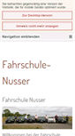 Mobile Screenshot of fahrschule-nusser.de